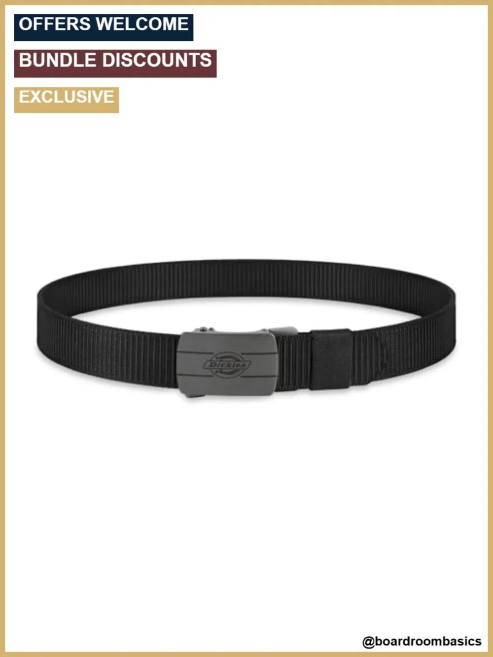 Men's Fully Adjustable Track Belt - Plaque Buckle